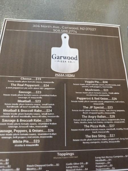 Garwood Pizza Co. Menu image 3
